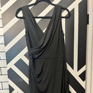 White House Black Market Black Sleeveless Cocktail Dress